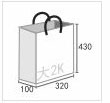 大二開手提紙袋
