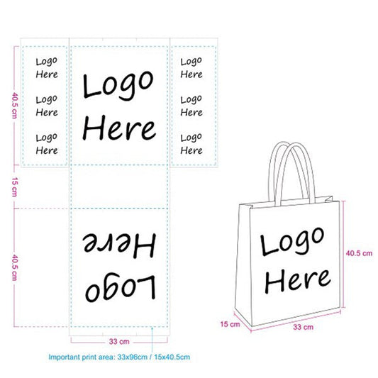 【熱銷TOP10】手提不織布袋-有底型W33xH40.5xD15cm-雙面彩色購物袋印刷