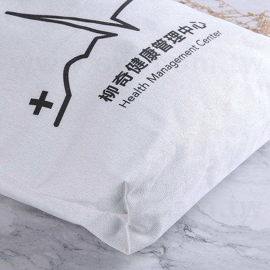 有底染白帆布包