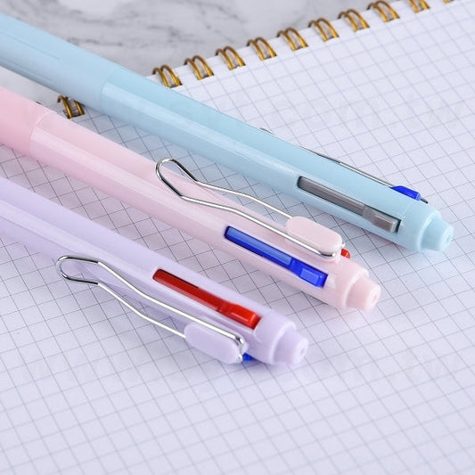 金屬夾三色原子筆