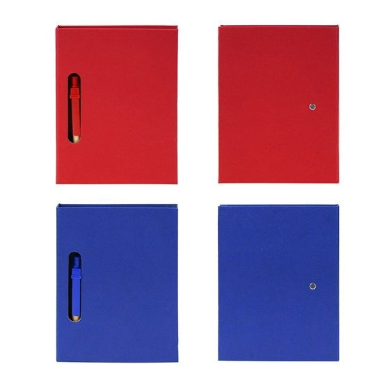 厚款可撕鏤空附筆便簽本