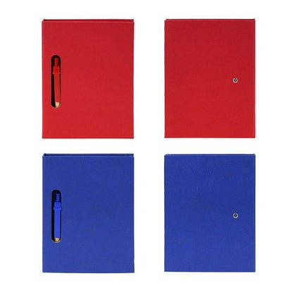 厚款可撕鏤空附筆便簽本