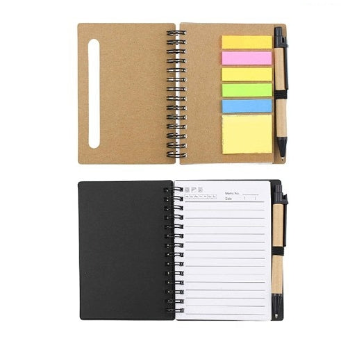 線圈附筆便利貼筆記本