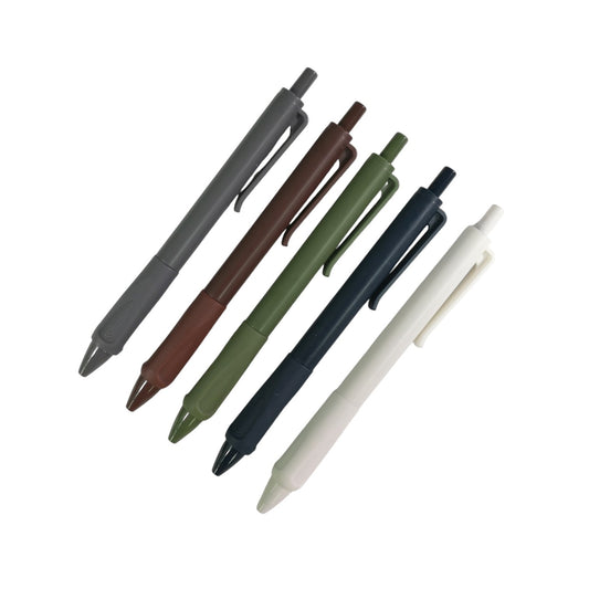 三角葉磨砂按壓式原子筆