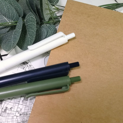 三角葉磨砂按壓式原子筆