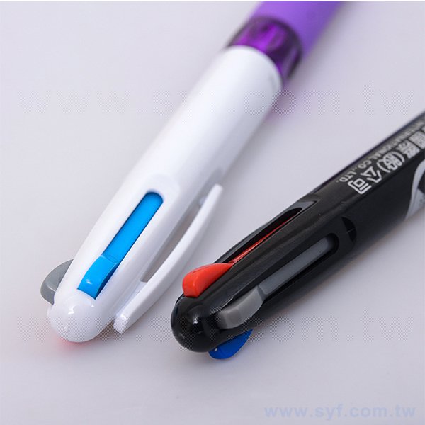 廣告筆-三色筆芯防滑筆管禮品